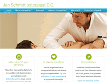 Tablet Screenshot of gent-osteopathie.be